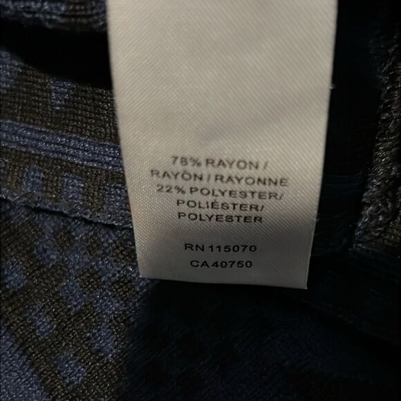 NINA LEONARD Fit and Flare Knit Geometric sweater  dress size XL - Picture 8 of 9